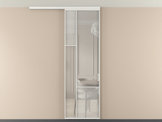 Перегородка Мозаик вдоль стены на потолок 1 створка