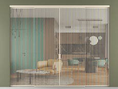 Перегородка Формато внутри проёма 4 створки