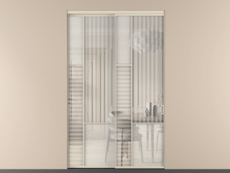 Перегородка Мозаик внутри проёма 2 створки