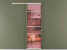 Перегородка Формато вдоль стены 1 створка