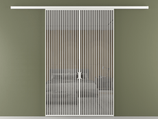 Перегородка Formato вдоль стены 2 створки