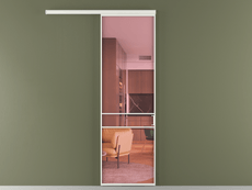 Перегородка Formato вдоль стены 1 створка