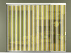 Перегородка Формато внутри проёма 4 створки с синхронным механизмом