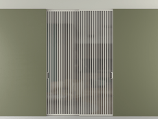 Перегородка Формато внутри проёма скрытое крепление в потолок 2 створки