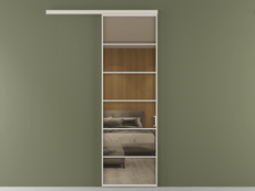 Перегородка Формато вдоль стены 1 створка