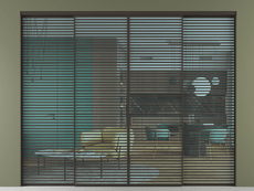 Перегородка Формато внутри проёма 4 створки