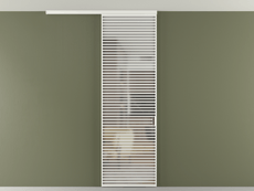 Перегородка Формато вдоль стены на потолок 1 створка