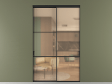 Перегородка Formato внутри проёма двустворчатая