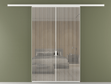 Перегородка Формато вдоль стены 2 створки