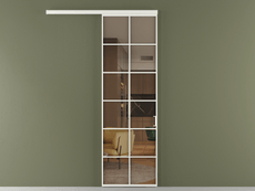 Перегородка Формато вдоль стены 1 створка