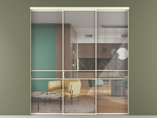 Перегородка Формато внутри проёма 3 створки