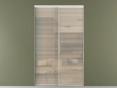 Перегородка Формато внутри проёма 2 створки