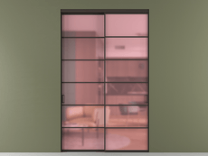 Перегородка Формато внутри проёма 2 створки