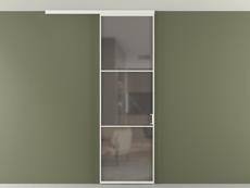 Перегородка Формато вдоль стены на потолок 1 створка