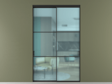 Перегородка Формато внутри проёма 2 створки