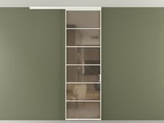 Перегородка Формато вдоль стены на потолок 1 створка