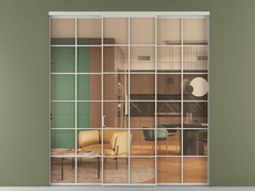 Перегородка Формато внутри проёма 3 створки