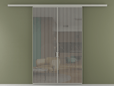 Перегородка Formato вдоль стены 2 створки