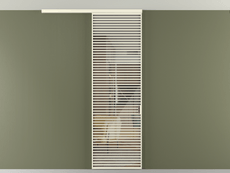 Перегородка Formato вдоль стены на потолок 1 створка