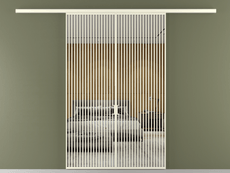 Перегородка Formato вдоль стены 2 створки