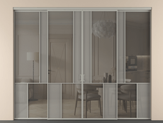 Перегородка Mosaic внутри проёма 4 створки