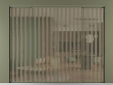 Перегородка Formato внутри проёма 4 створки