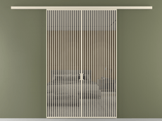 Перегородка Формато вдоль стены 2 створки