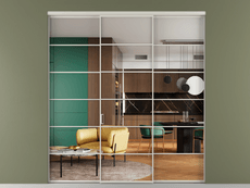 Перегородка Формато внутри проёма 3 створки