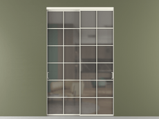 Перегородка Formato внутри проёма 2 створки