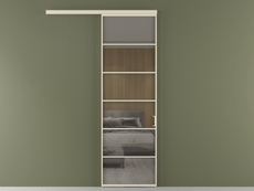 Перегородка Формато вдоль стены 1 створка