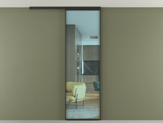 Перегородка Formato вдоль стены на потолок 1 створка