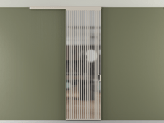 Перегородка Формато вдоль стены на потолок 1 створка