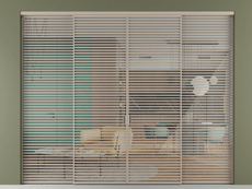 Перегородка Формато внутри проёма 4 створки