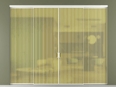 Перегородка Формато внутри проёма 4 створки