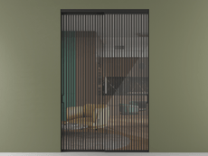 Перегородка Формато внутри проёма 2 створки