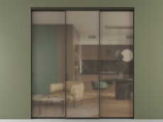 Перегородка Формато внутри проёма 3 створки