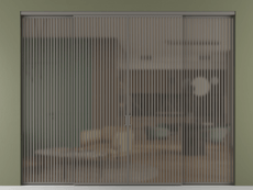 Перегородка Формато внутри проёма 4 створки