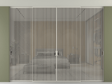 Перегородка Формато внутри проёма скрытое крепление в потолок 4 створки