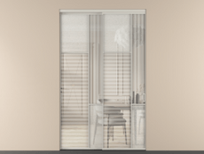 Перегородка Мозаик внутри проёма 2 створки