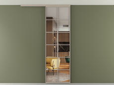 Перегородка Формато вдоль стены на потолок 1 створка