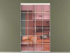 Перегородка Formato внутри проёма 2 створки