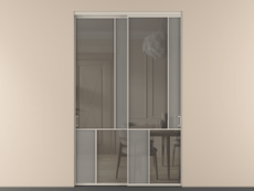 Перегородка Мозаик внутри проёма 2 створки