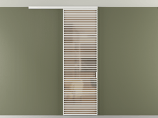 Перегородка Формато вдоль стены на потолок 1 створка