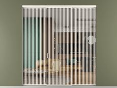 Перегородка Формато внутри проёма 3 створки