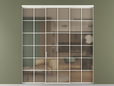 Перегородка Формато внутри проёма 3 створки