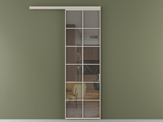 Перегородка Formato вдоль стены 1 створка