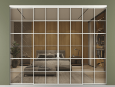 Перегородка Формато внутри проёма 4 створки