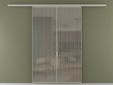 Перегородка Formato вдоль стены 2 створки