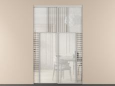 Перегородка Мозаик внутри проёма 2 створки