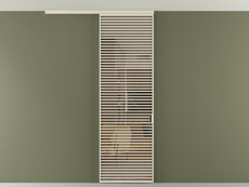 Перегородка Формато вдоль стены на потолок 1 створка